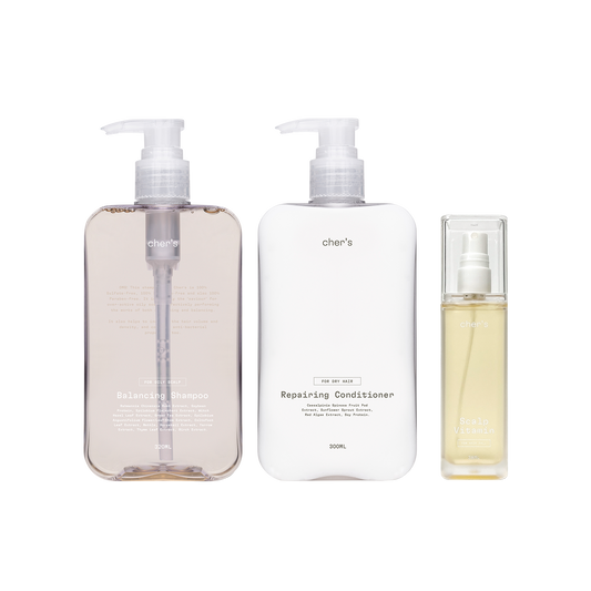 Balancing Shampoo & Repairing Conditioner & Scalp Vitamin