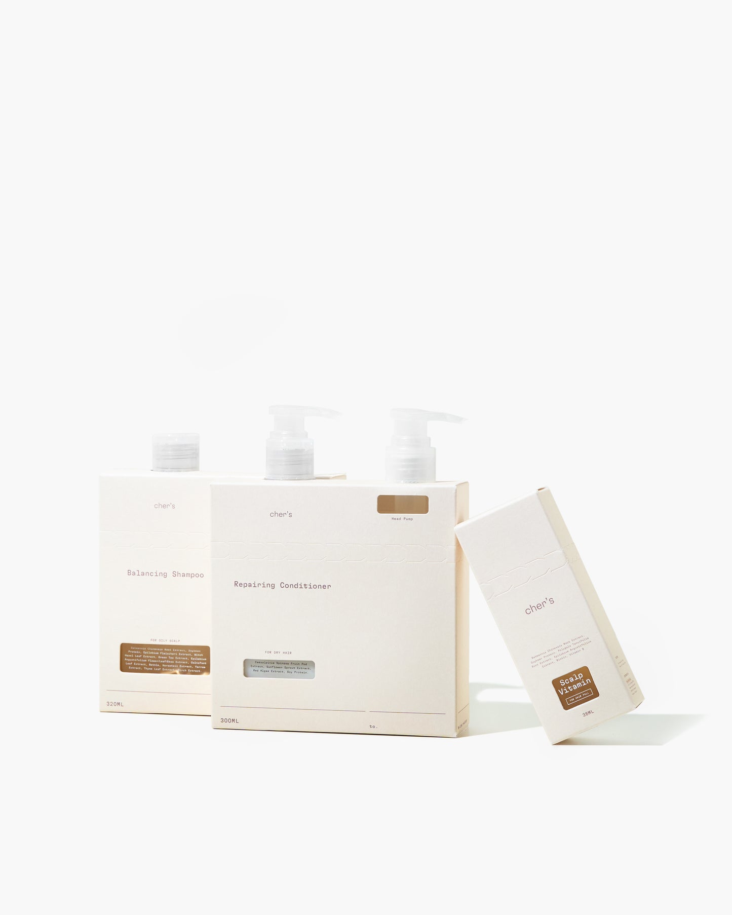Balancing Shampoo & Repairing Conditioner & Scalp Vitamin