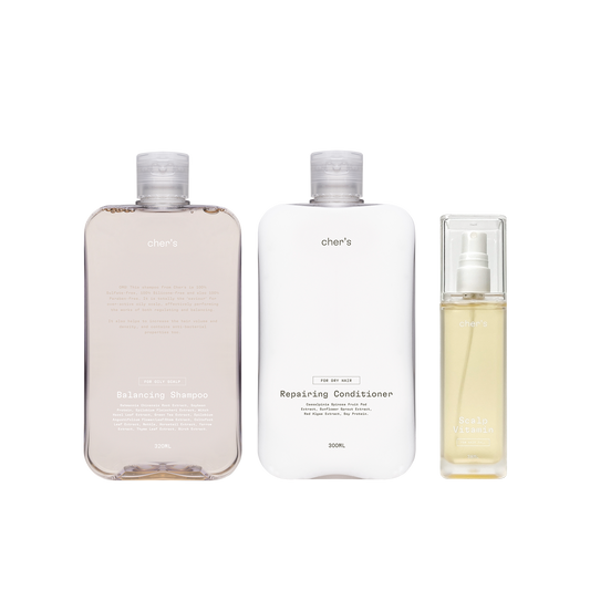 Balancing Shampoo & Repairing Conditioner & Scalp Vitamin