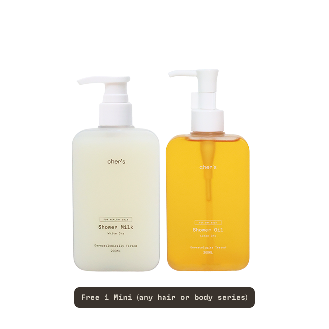 Shower Oil & Shower Milk (Free 1 Mini)