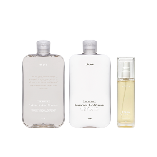 Moisturizing Shampoo & Repairing Conditioner & Scalp Vitamin