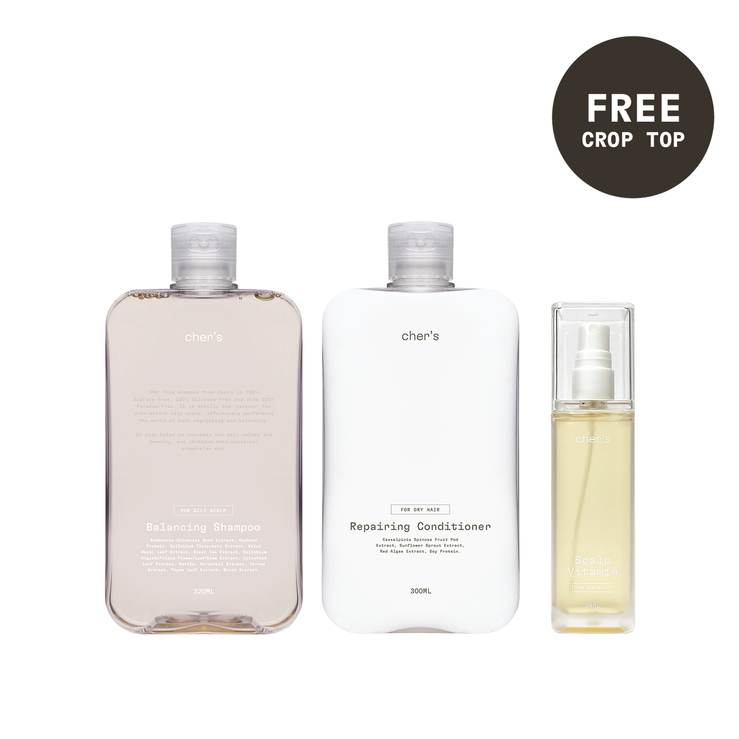 Balancing Shampoo & Repairing Conditioner & Scalp Vitamin