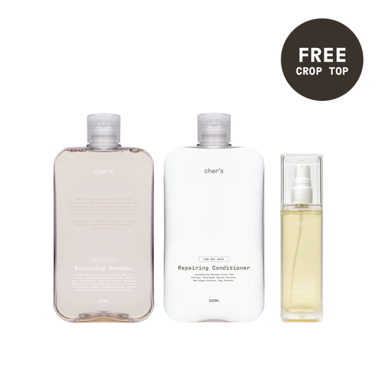 Balancing Shampoo & Repairing Conditioner & Scalp Vitamin